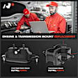 2002 Oldsmobile Silhouette - Front Motor Mount, AWD, Automatic Transaxle, It fits the model with Automatic Transmission, It fits the AWD model, Front Right Motor Mount(A2906), Transmission Mount(A2818)