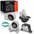 APEM206 4-Pc Front and Rear Engine Motor Mount & Transmission Mount Kit