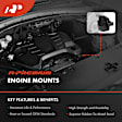 APEM223 2-Pc Front and Rear Engine Motor Mount Kit