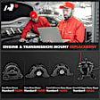 APEM278 4-Pc Front and Rear Engine Motor Mount Kit