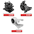 APEM284 3-Pc Front and Rear Engine Motor Mount Kit