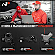 APEM315 3-Pc Front and Rear Engine Motor & Transmission Mount Kit