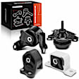 APEM319 4-Pc Front and Rear Engine Motor & Transmission Mount Kit