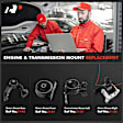 APEM399 4-Pc Front and Rear Engine Motor Mount & Transmission Mount Kit
