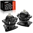 APEM572 2-Pc Front and Rear Engine Motor Mount Kit with Electrical Connector