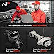 APEM640 2-Pc Front, Driver Side Torque Strut Mount & Transmission Mount Kit
