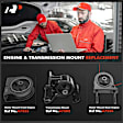APEM891 3-Pc Front and Rear Engine Motor & Transmission Mount Kit