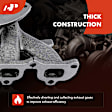 APEMD210 Left Exhaust Manifold with Gasket