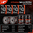 APEOF080 4 Pcs Engine Oil Filter