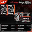 APEOF091 2 Pcs Engine Oil Filter