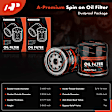 APEOF136 2 Pcs Engine Oil Filter