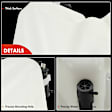 APET0191 Windshield Washer Fluid Reservoir with Washer Pump