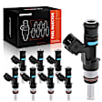 APFI203 8x Black Fuel Injectors