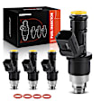 APFI205 4x Black Fuel Injectors