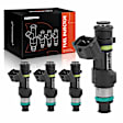 APFI206 4x Black Fuel Injectors