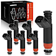 APFI245 6x Black Fuel Injectors
