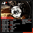 APHB0027 Front or Rear Wheel Bearing & Hub Assembly