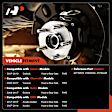 APHB0047 2x Front or Rear Wheel Bearing & Hub Assembly