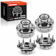 APHB0048 4x Front & Rear Wheel Bearing & Hub Assembly