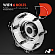 APHB0051 2x Front Wheel Bearing & Hub Assembly with ABS Sensor
