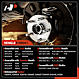 APHB0052 Pair 2 Front Rear Wheel Bearing Hub Assembly