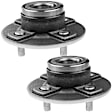 APHB0057 2x Rear Wheel Bearing & Hub Assembly