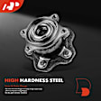 APHB0079 2x Rear Wheel Bearing & Hub Assembly