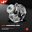 APHB0154 2x Rear Wheel Bearing & Hub Assembly