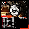 APHB0167 2x Rear Wheel Bearing & Hub Assembly