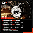 APHB0170 2x Rear Wheel Bearing & Hub Assembly