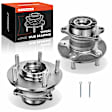 APHB0191 2x Rear Wheel Bearing & Hub Assembly