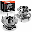 APHB0242 2x Rear Wheel Bearing & Hub Assembly