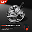 APHB0260 2 Pcs Front Passenger Wheel Hub Bearing Assembly with ABS
