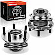 APHB0348 2x Rear Wheel Bearing & Hub Assembly