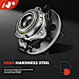 APHB0414 2x Front Wheel Bearing & Hub Assembly w/ ABS Sensor