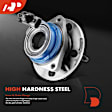 APHB0418 2x Front Wheel Bearing & Hub Assembly with ABS Sensor