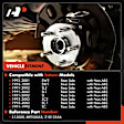 APHB0439 Rear Driver or Passenger Wheel Bearing & Hub Assembly