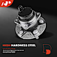 APHB0455 2x Rear Wheel Bearing & Hub Assembly with ABS Sensor