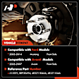 APHB0493 2x Front Wheel Bearing & Hub Assembly