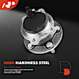 APHB0563 2x Rear Wheel Bearing & Hub Assembly with ABS Sensor