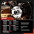 APHB0582 Front or Rear Wheel Bearing & Hub Assembly