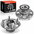 APHB0749 2x Rear Wheel Bearing & Hub Assembly