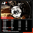APHB0783 2x Rear Wheel Bearing & Hub Assembly