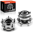 APHB0796 2x Rear Wheel Bearing & Hub Assembly