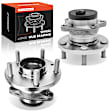 APHB0816 2x Rear Wheel Bearing & Hub Assembly