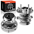 APHB0837 2x Rear Wheel Bearing & Hub Assembly with ABS