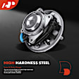 APHB1068 2x Rear Wheel Bearing & Hub Assembly with ABS Sensor