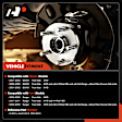 APHB1123 2x Front Wheel Bearing & Hub Assembly with ABS Sensor