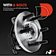 APHB1285 2x Front Wheel Bearing & Hub Assembly with ABS Sensor