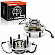 APHB1287 2x Front Wheel Bearing & Hub Assembly with ABS Sensor